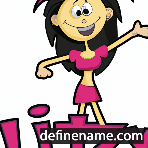 cartoon of the name Itzy