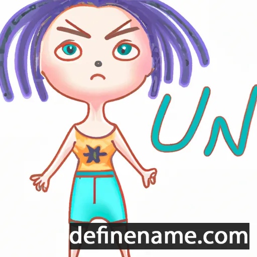 cartoon of the name Iuni