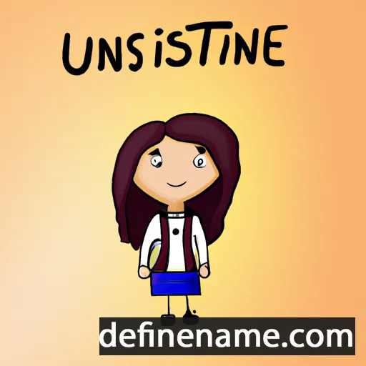 cartoon of the name Iustine