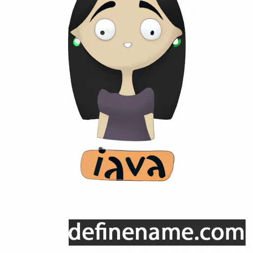 cartoon of the name Ivána