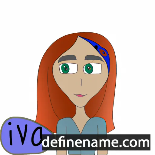 cartoon of the name Iva