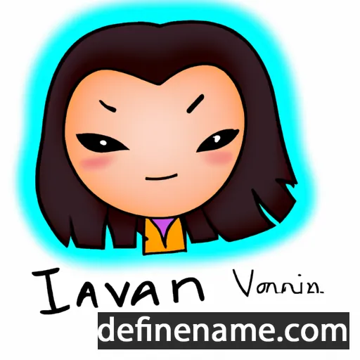 cartoon of the name Ivani