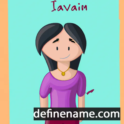 cartoon of the name Ivani