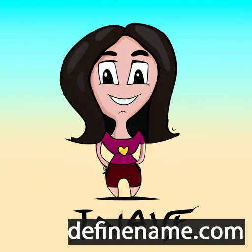 cartoon of the name Ivanie