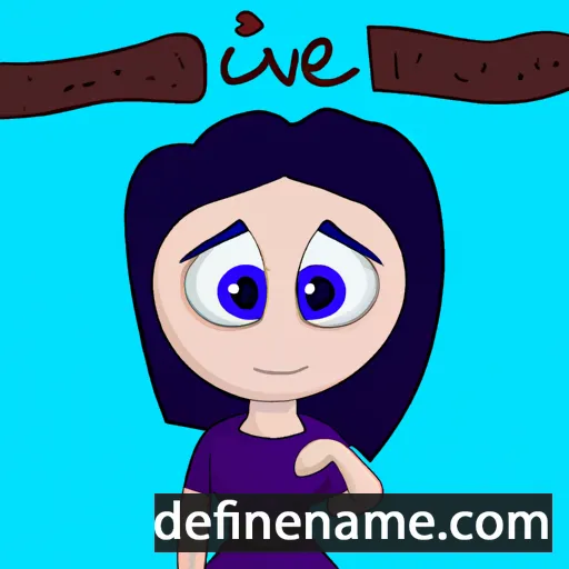 cartoon of the name Ivee