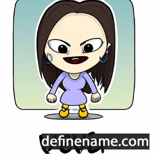 cartoon of the name Ivena