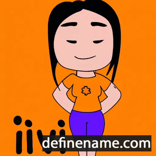 cartoon of the name Ivi