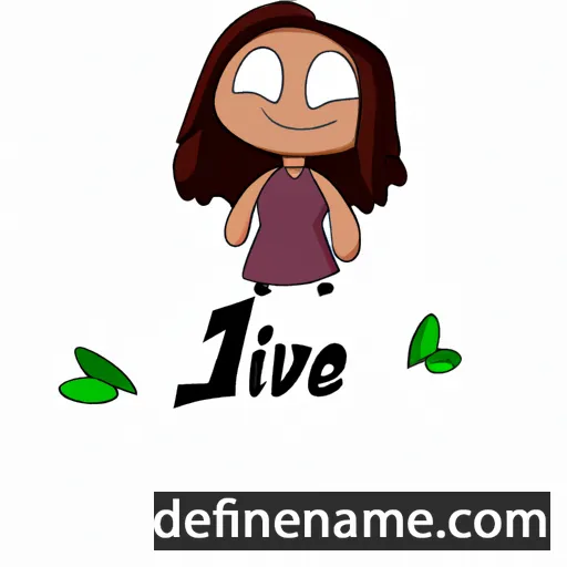 cartoon of the name Ivie