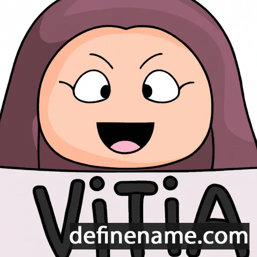 cartoon of the name Ivita