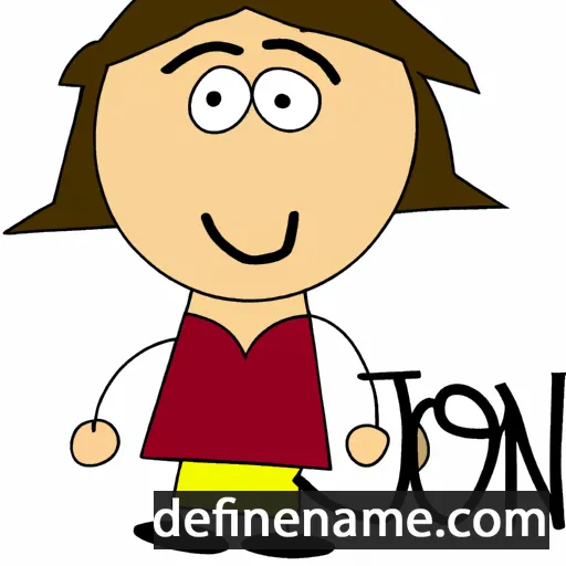 cartoon of the name Ivon