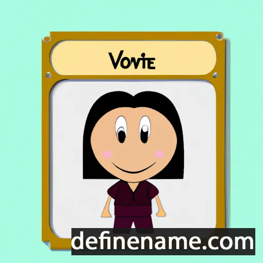 cartoon of the name Ivonete