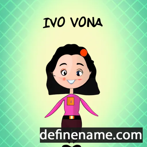 cartoon of the name Ivonna