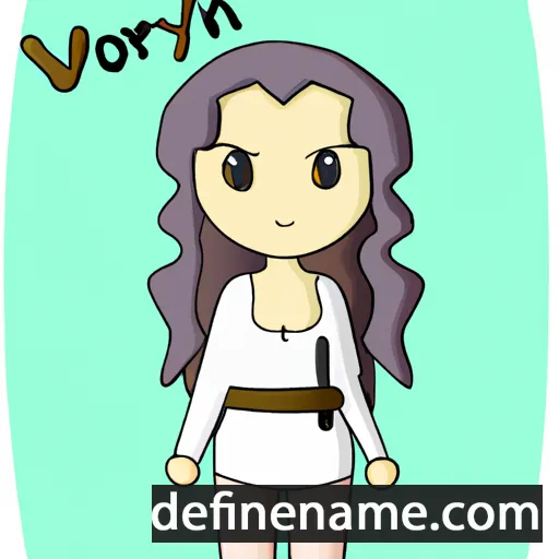 cartoon of the name Ivorylyn