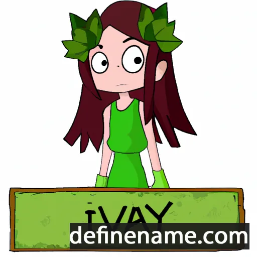 cartoon of the name Ivy