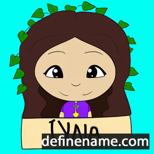 cartoon of the name Ivyanna