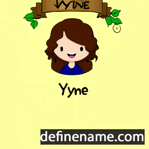 cartoon of the name Ivyanne