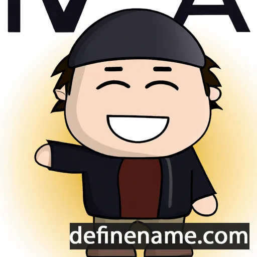 cartoon of the name Iwa