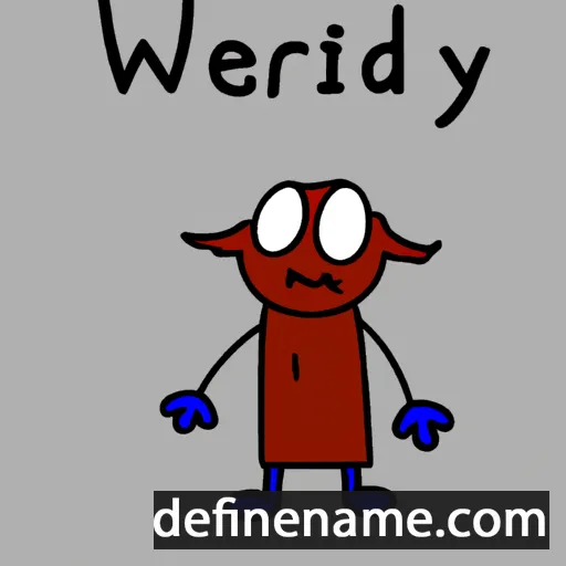 cartoon of the name Iwerydd