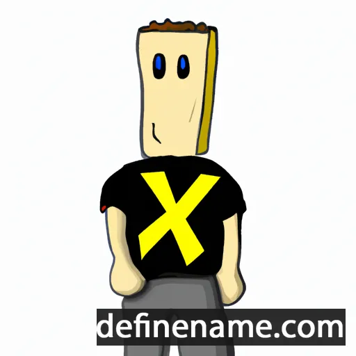 cartoon of the name Ixe