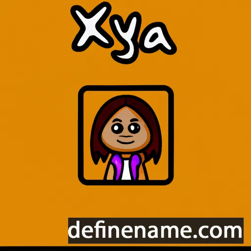 cartoon of the name Ixeya