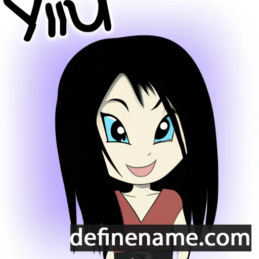 cartoon of the name Iyumi