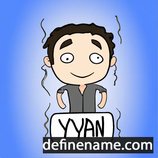 cartoon of the name Iyvan