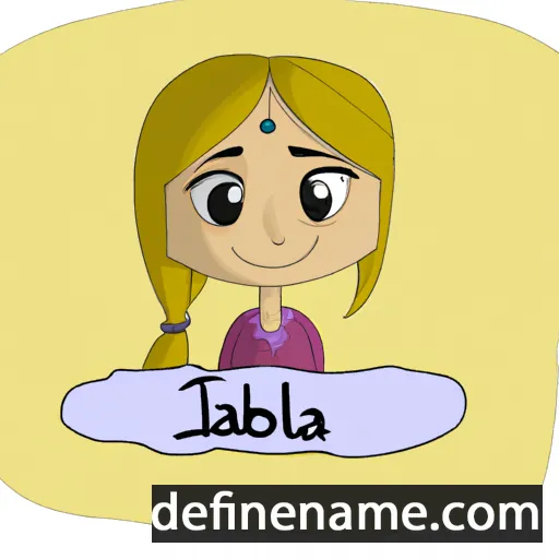 cartoon of the name Izabela