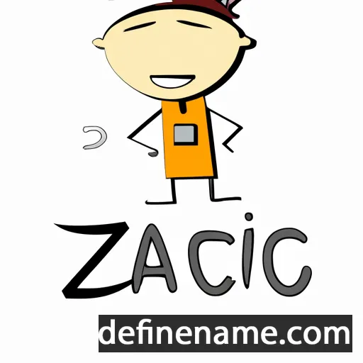 cartoon of the name Izac