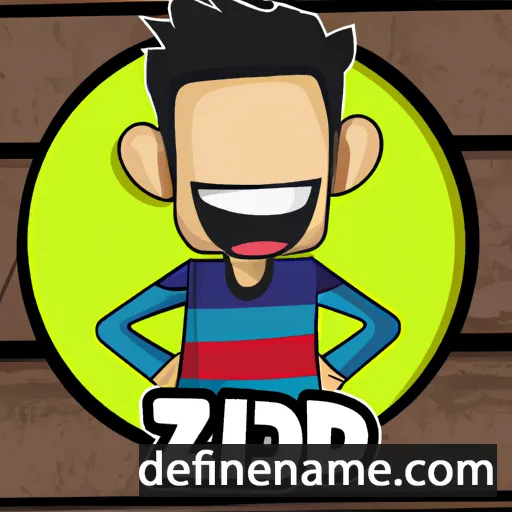 cartoon of the name Izad