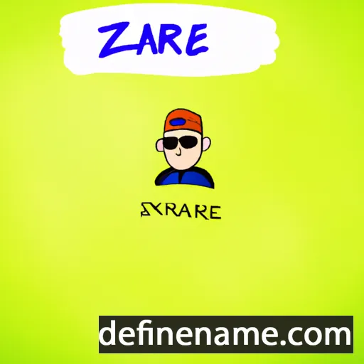 cartoon of the name Izarne