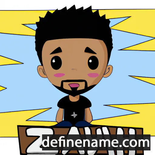 cartoon of the name Izayah