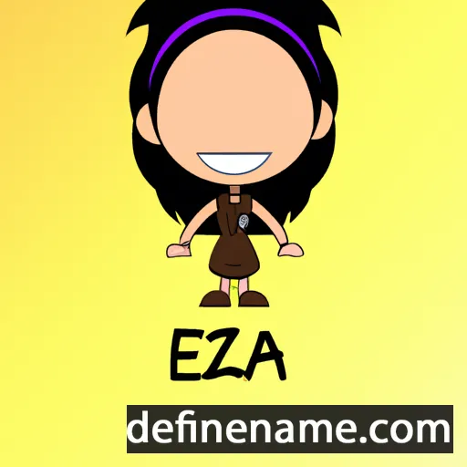 cartoon of the name Izeia