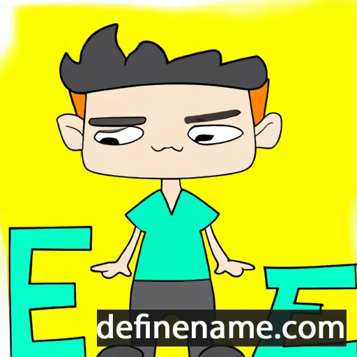 cartoon of the name Izel