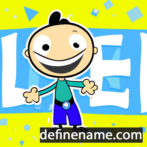 cartoon of the name Iz̦el