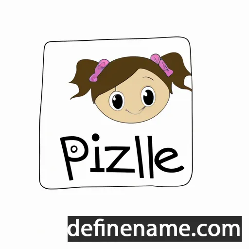 cartoon of the name Izelle