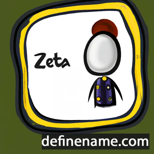 cartoon of the name Izeta