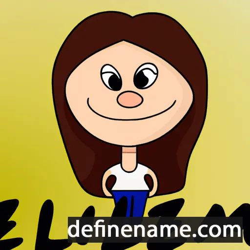 cartoon of the name Izlem