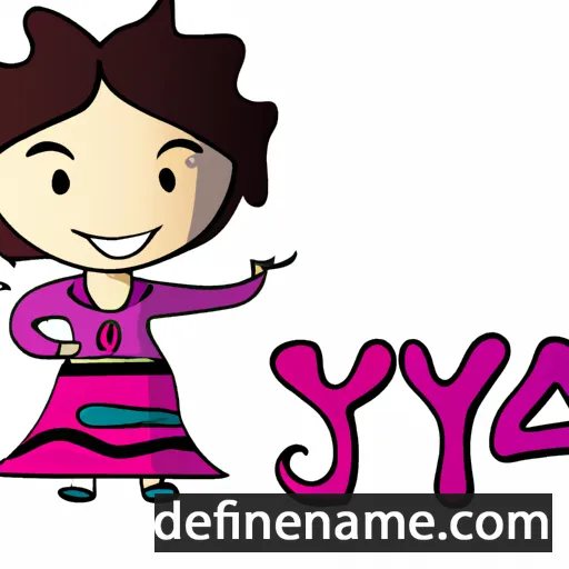 cartoon of the name Izya