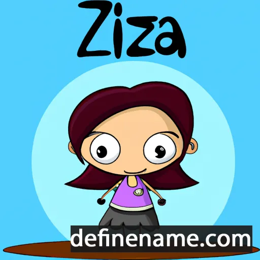 cartoon of the name Izza