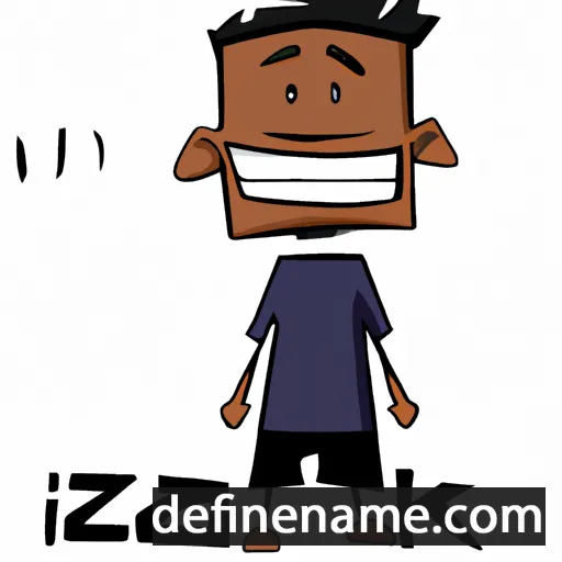 cartoon of the name Izzak