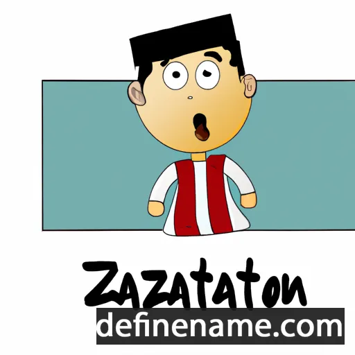 cartoon of the name Izzatjon