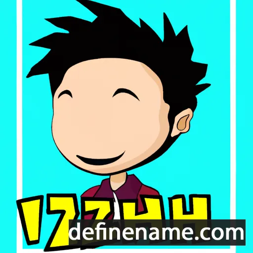 cartoon of the name Izziah