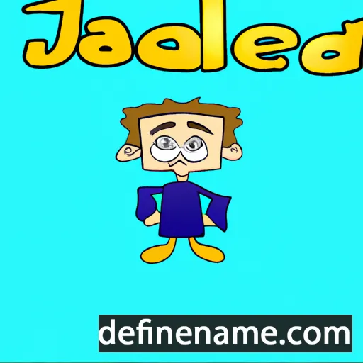 cartoon of the name Jadiel