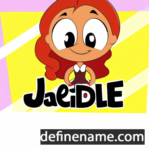 cartoon of the name Jadiele