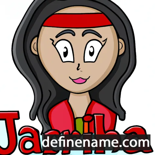 cartoon of the name Jadirah