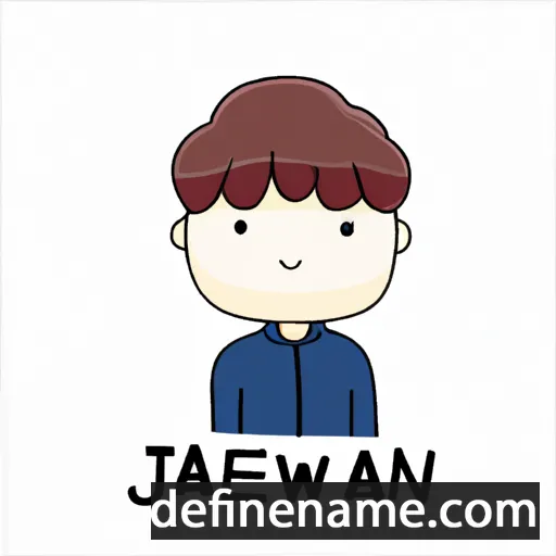 cartoon of the name Jae-hwan