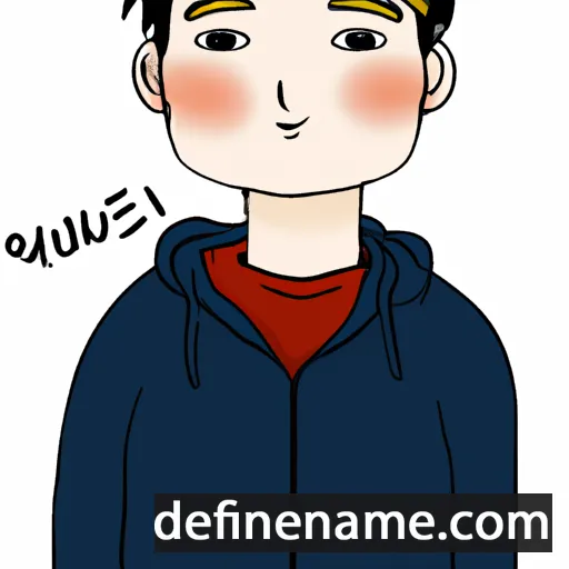 cartoon of the name Jae-jung