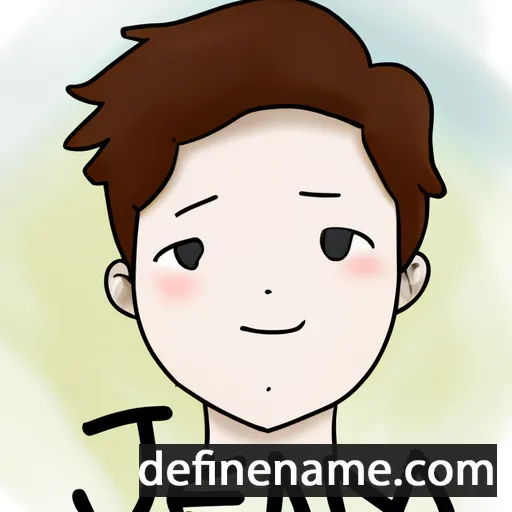 cartoon of the name Jae-min