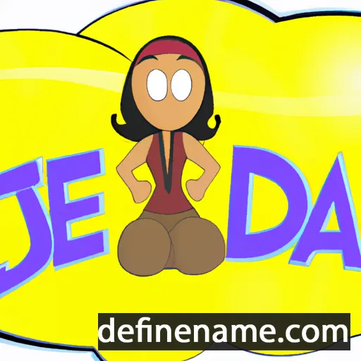 cartoon of the name Jaeda