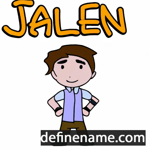 cartoon of the name Jaelan